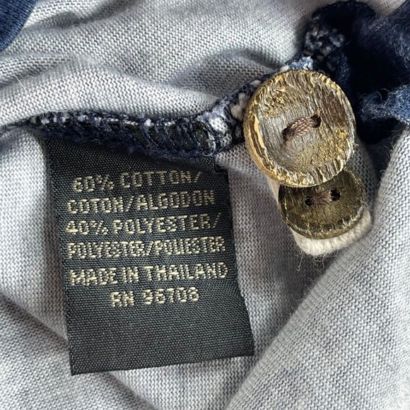 CHILIWEAR Mens L Blue Hawaiian Wood Button Up Short Sleeve Tropical Shirt - Picture 9 of 11